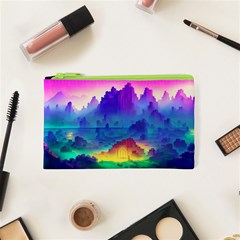 Abstract Geometric Landscape Art 3d Cosmetic Bag (xs) by Pakemis