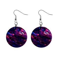 Space Futuristic Shiny Abstraction Mini Button Earrings