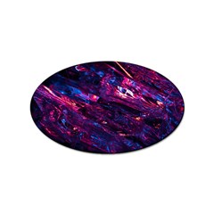 Space Futuristic Shiny Abstraction Sticker (Oval)