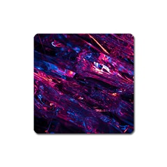 Space Futuristic Shiny Abstraction Square Magnet by Pakemis