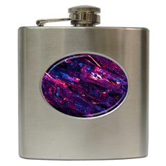 Space Futuristic Shiny Abstraction Hip Flask (6 oz)