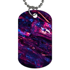 Space Futuristic Shiny Abstraction Dog Tag (Two Sides)