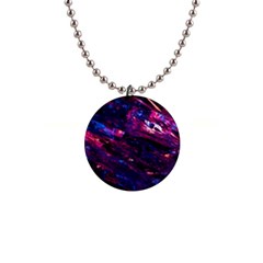 Space Futuristic Shiny Abstraction 1  Button Necklace by Pakemis