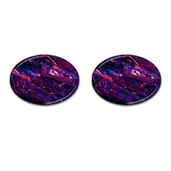 Space Futuristic Shiny Abstraction Cufflinks (Oval)