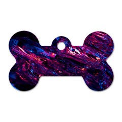 Space Futuristic Shiny Abstraction Dog Tag Bone (One Side)