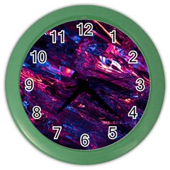 Space Futuristic Shiny Abstraction Color Wall Clock