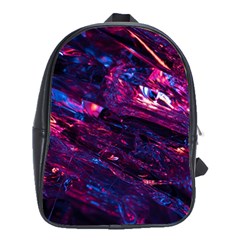 Space Futuristic Shiny Abstraction School Bag (Large)