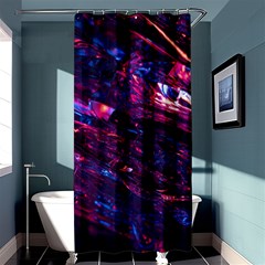 Space Futuristic Shiny Abstraction Shower Curtain 36  x 72  (Stall) 