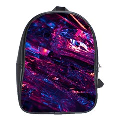 Space Futuristic Shiny Abstraction School Bag (XL)