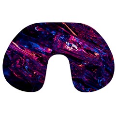 Space Futuristic Shiny Abstraction Travel Neck Pillow