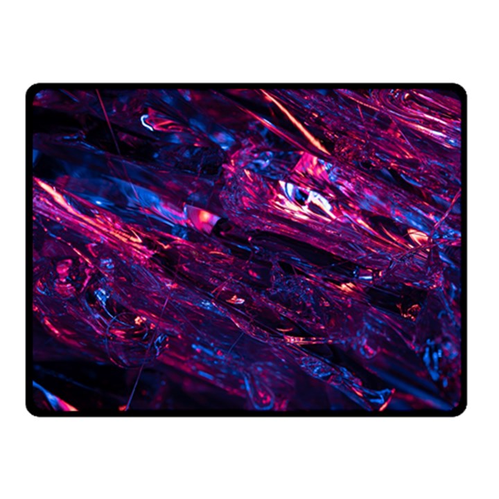 Space Futuristic Shiny Abstraction Double Sided Fleece Blanket (Small)