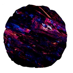 Space Futuristic Shiny Abstraction Large 18  Premium Flano Round Cushions