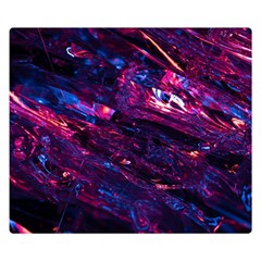 Space Futuristic Shiny Abstraction Double Sided Flano Blanket (Small)