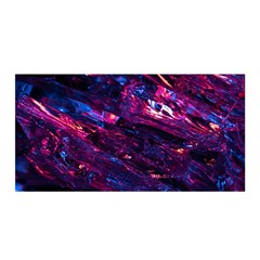 Space Futuristic Shiny Abstraction Satin Wrap 35  x 70 