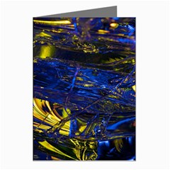 Space Futuristic Shiny Abstraction Flash Colorful Greeting Cards (pkg Of 8)