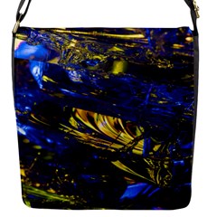 Space Futuristic Shiny Abstraction Flash Colorful Flap Closure Messenger Bag (s) by Pakemis