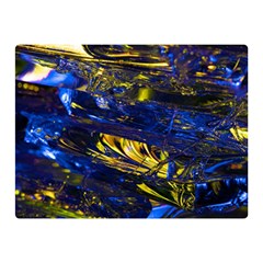 Space Futuristic Shiny Abstraction Flash Colorful Double Sided Flano Blanket (mini) by Pakemis