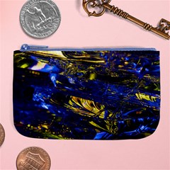 Space Futuristic Shiny Abstraction Flash Colorful Large Coin Purse by Pakemis