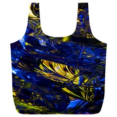 Space Futuristic Shiny Abstraction Flash Colorful Full Print Recycle Bag (xxl) by Pakemis