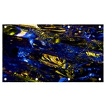 Space Futuristic Shiny Abstraction Flash Colorful Banner and Sign 7  x 4  Front