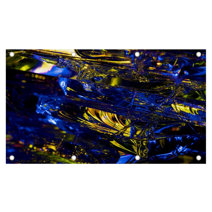 Space Futuristic Shiny Abstraction Flash Colorful Banner and Sign 7  x 4 