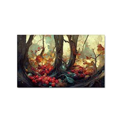 Abstract Texture Forest Trees Fruits Nature Leaves Sticker (rectangular)