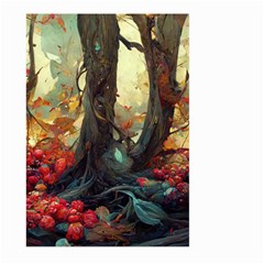 Abstract Texture Forest Trees Fruits Nature Leaves Large Garden Flag (two Sides) by Pakemis