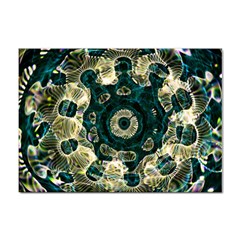 Fractal Glowing Kaleidoscope Wallpaper Art Design Sticker A4 (100 Pack)