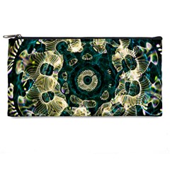 Fractal Glowing Kaleidoscope Wallpaper Art Design Pencil Case by Pakemis