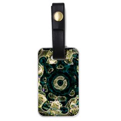 Fractal Glowing Kaleidoscope Wallpaper Art Design Luggage Tag (one Side) by Pakemis