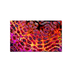 Fractal Black Texture Wallpaper Art Design Sticker (rectangular) by Pakemis