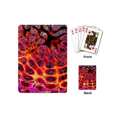 Fractal Black Texture Wallpaper Art Design Playing Cards Single Design (mini) by Pakemis