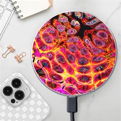 Fractal Black Texture Wallpaper Art Design Wireless Charger by Pakemis