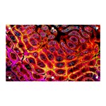 Fractal Black Texture Wallpaper Art Design Banner and Sign 5  x 3  Front