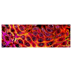 Fractal Black Texture Wallpaper Art Design Banner And Sign 12  X 4  by Pakemis