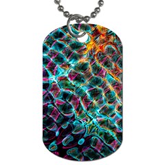 Fractal Abstract Waves Background Wallpaper Dog Tag (One Side)