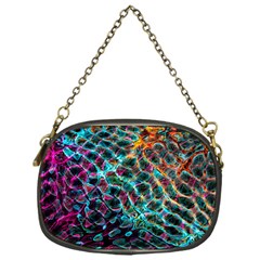 Fractal Abstract Waves Background Wallpaper Chain Purse (One Side)