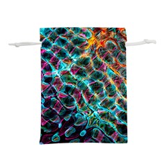 Fractal Abstract Waves Background Wallpaper Lightweight Drawstring Pouch (M)