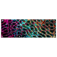 Fractal Abstract Waves Background Wallpaper Banner and Sign 9  x 3 