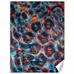 Fractal Black Texture Wallpaper Art Design Art Canvas 36  X 48  by Pakemis