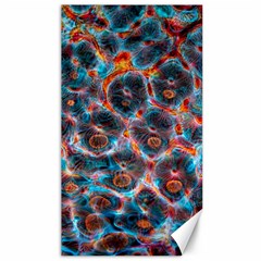 Fractal Black Texture Wallpaper Art Design Art Canvas 40  X 72  by Pakemis