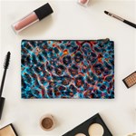 Fractal Black Texture Wallpaper Art Design Art Cosmetic Bag (Medium) Back