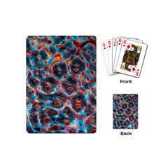 Fractal Black Texture Wallpaper Art Design Art Playing Cards Single Design (mini) by Pakemis