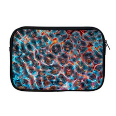 Fractal Black Texture Wallpaper Art Design Art Apple Macbook Pro 17  Zipper Case by Pakemis