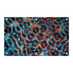 Fractal Black Texture Wallpaper Art Design Art Banner And Sign 5  X 3  by Pakemis