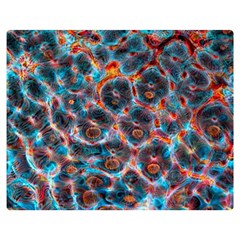 Fractal Black Texture Wallpaper Art Design Art Flano Blanket (medium)