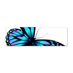 Blue And Pink Butterfly Illustration, Monarch Butterfly Cartoon Blue, Cartoon Blue Butterfly Free Pn Sticker (bumper) by asedoi