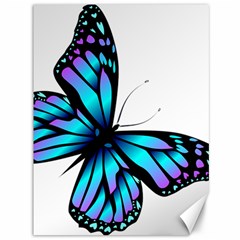 Blue And Pink Butterfly Illustration, Monarch Butterfly Cartoon Blue, Cartoon Blue Butterfly Free Pn Canvas 36  X 48 