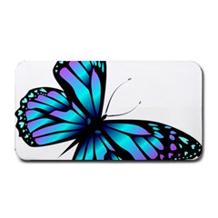 Blue And Pink Butterfly Illustration, Monarch Butterfly Cartoon Blue, Cartoon Blue Butterfly Free Pn Medium Bar Mat by asedoi