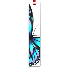 Blue And Pink Butterfly Illustration, Monarch Butterfly Cartoon Blue, Cartoon Blue Butterfly Free Pn Large Book Marks by asedoi